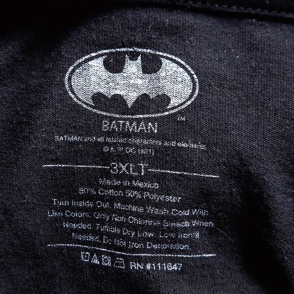 Batman Men’s Graphic T-Shirt Alt Streetwear Vintage Comic Logo Oversized 3XLT - Picture 6 of 6